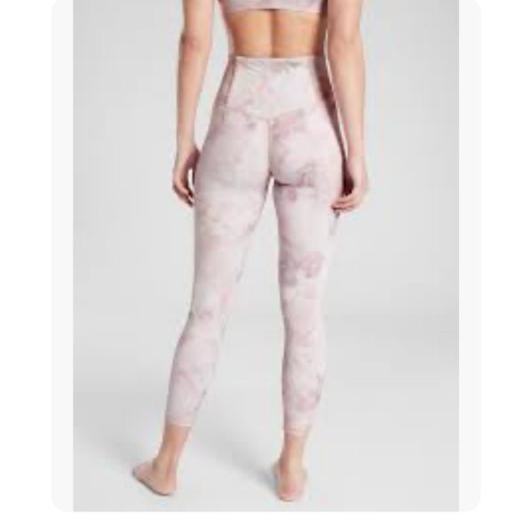 Athleta Elation Snow Dye 7/8 Tight Womens M Pink Snow Dye Legging High Rise - Picture 2 of 11